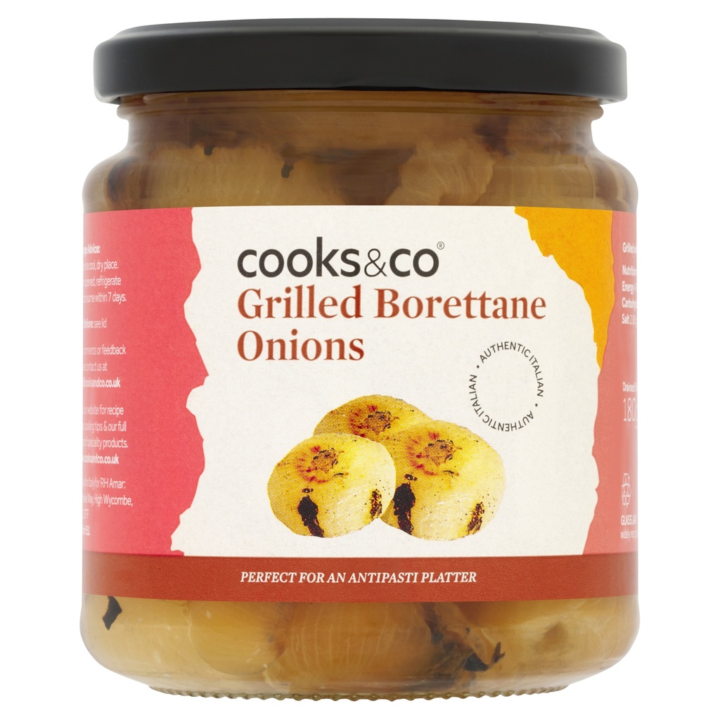 Cooks and Co Veg Jars - Grilled Borettane Onions X 6 X 280g