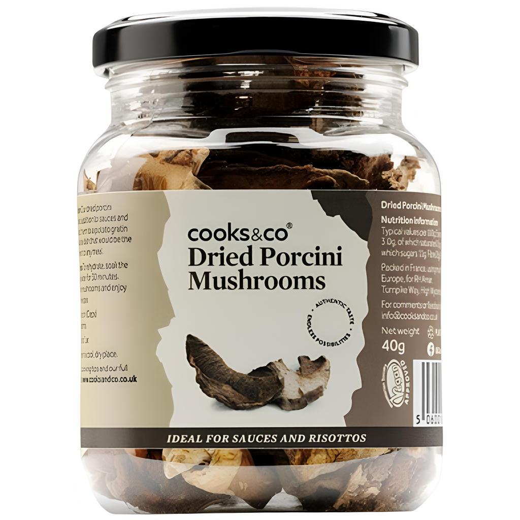 Cooks and Co Veg Jars - Dried Porcini Mushrooms X 6 X 40g