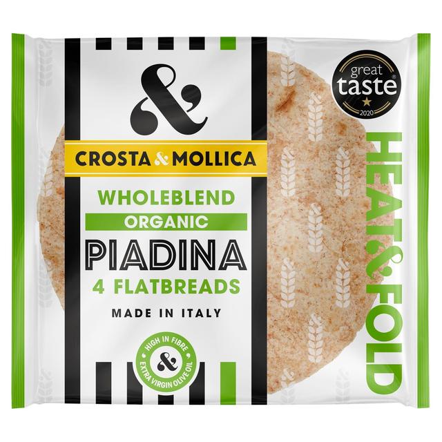 Crosta and Mollica Organic Piadina - Wholeblend X 12 X 300g
