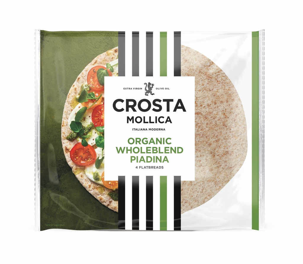 Crosta and Mollica Organic Piadina - Wholeblend X 12 X 300g