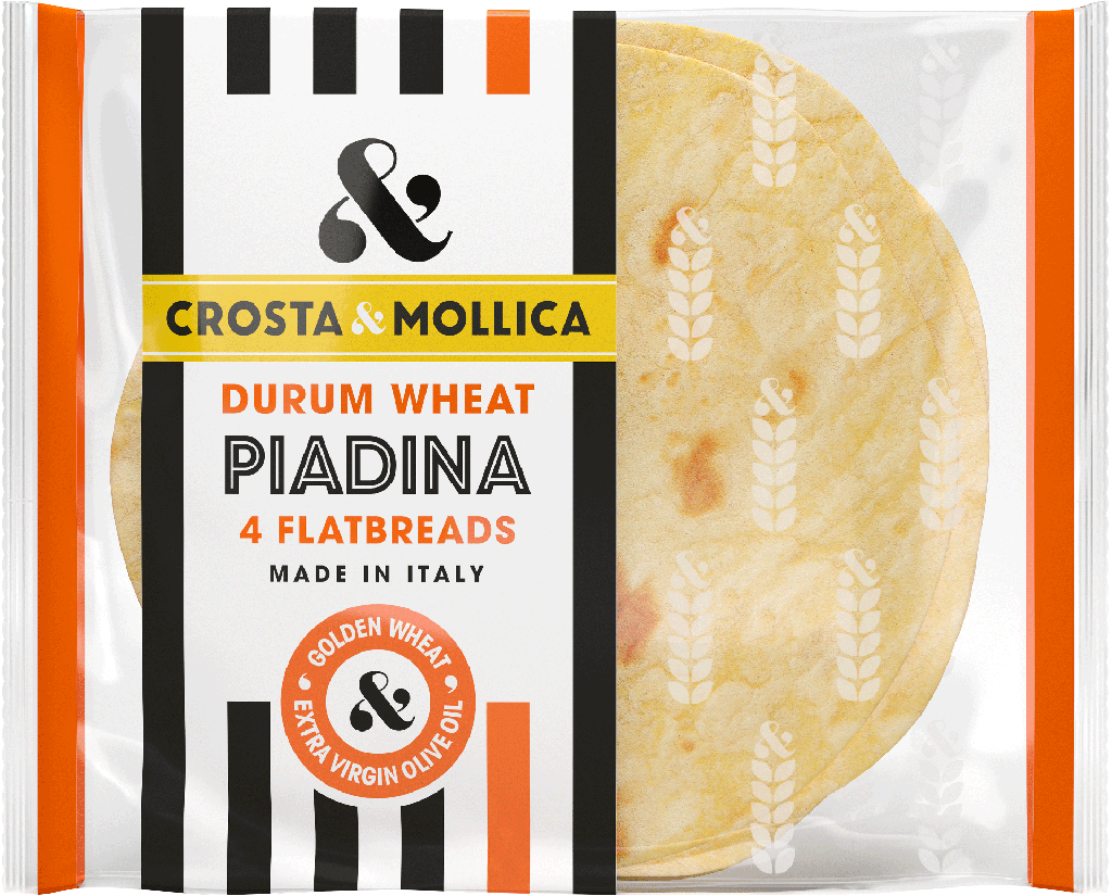 Crosta and Mollica Organic Piadina - Mini Durum Wheat X 16 X 100g