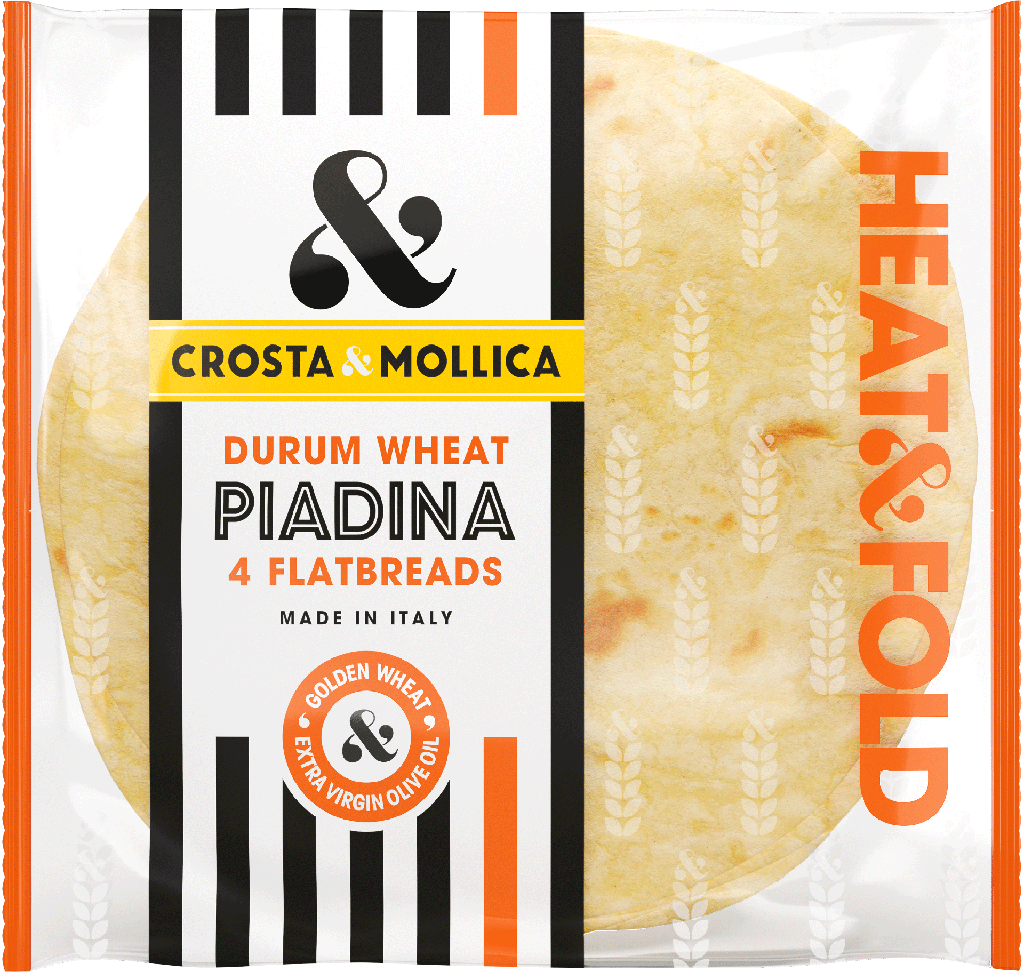 Crosta and Mollica Organic Piadina - Durum Wheat X 12 X 300g