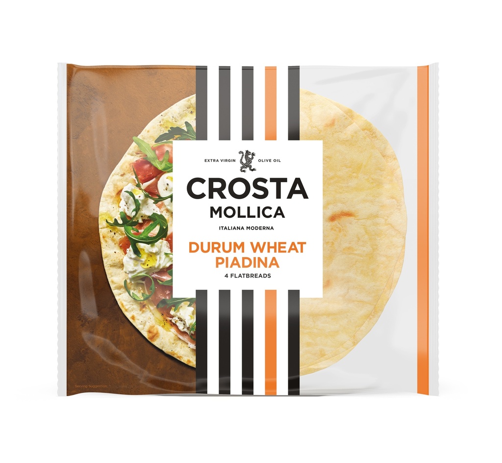 Crosta and Mollica Organic Piadina - Durum Wheat X 12 X 300g