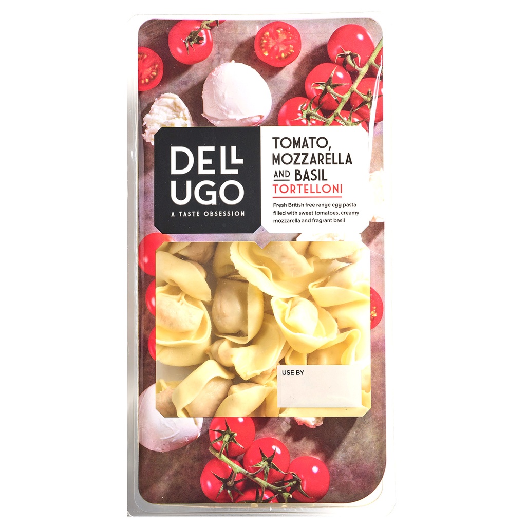 Dell Ugo Fresh Filled Pasta - Tortelloni Tomato & Mozzarella 300g