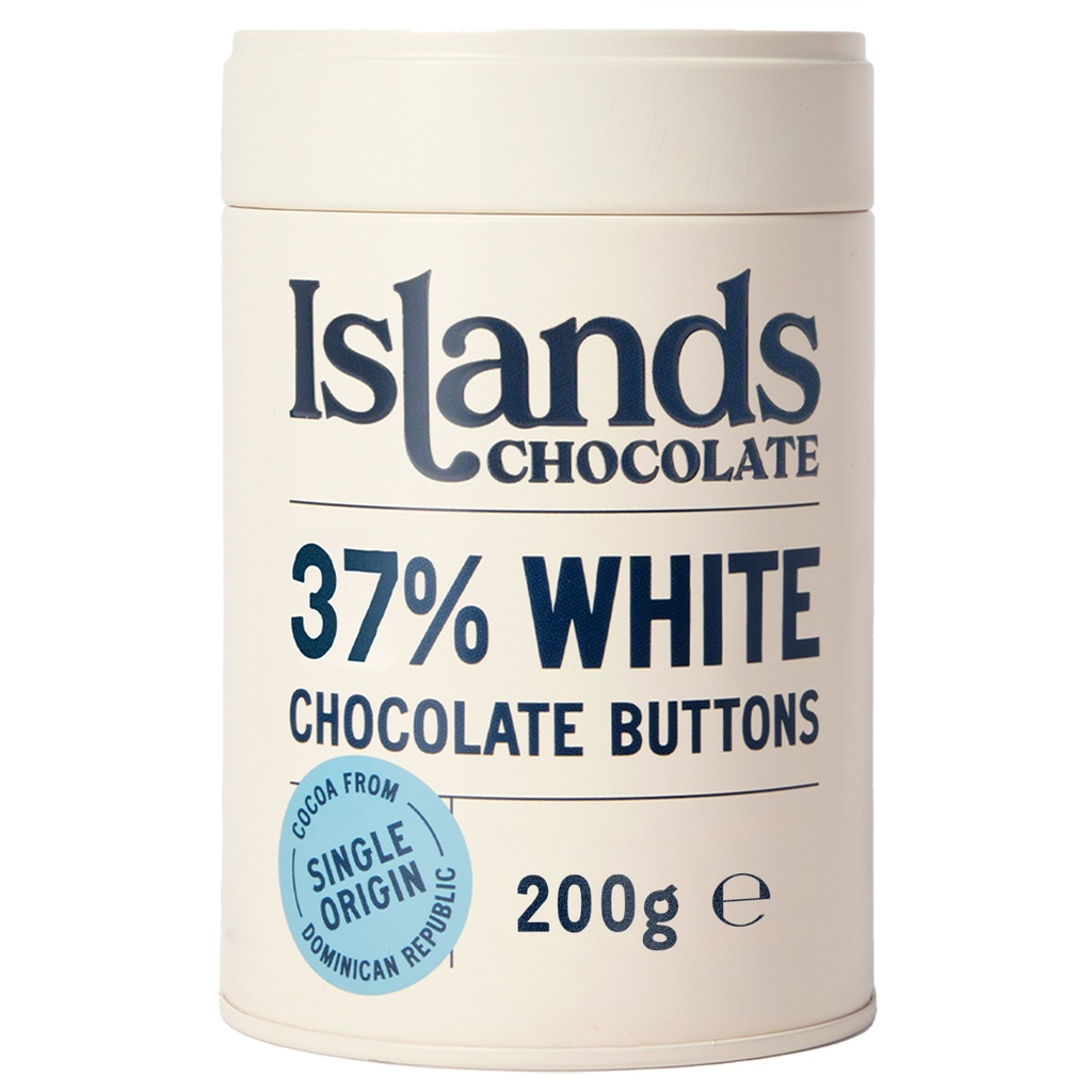 Islands Chocolate - 37% White Chocolate Buttons 200g