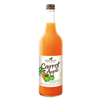 [10% OFF] James White Organic Juices - Carrot & Apple X 6 X 75cl