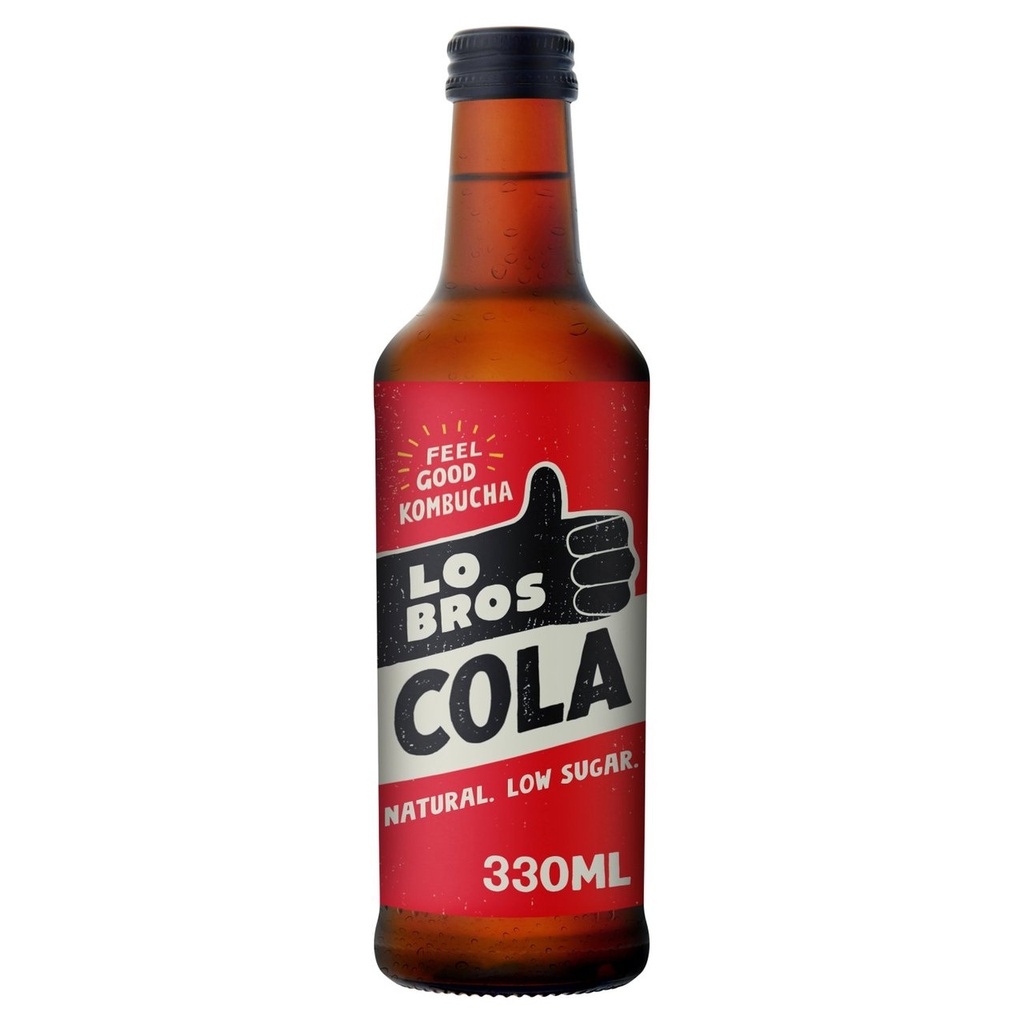 [15% OFF] [SUPPLIER ISSUE] Lo Bros Kombucha - BOTTLE Cola X 12 X 330ml
