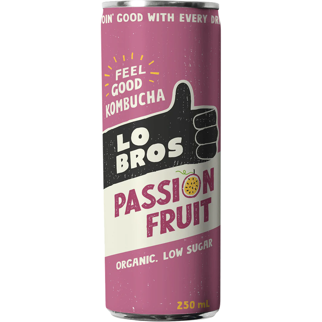 [15% OFF] Lo Bros Kombucha - CAN Passion Fruit X 12 X 250ml