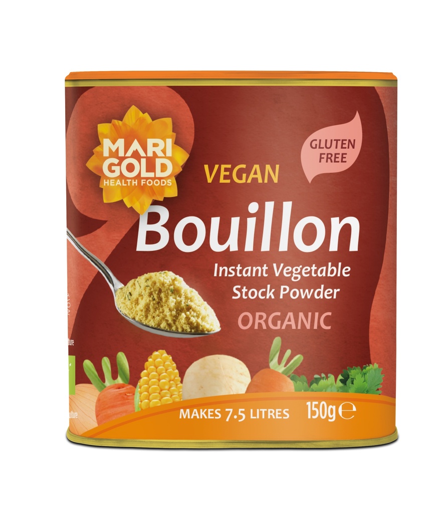 Marigold Bouillon Powder - SMALL Red Organic X 6 X 150g