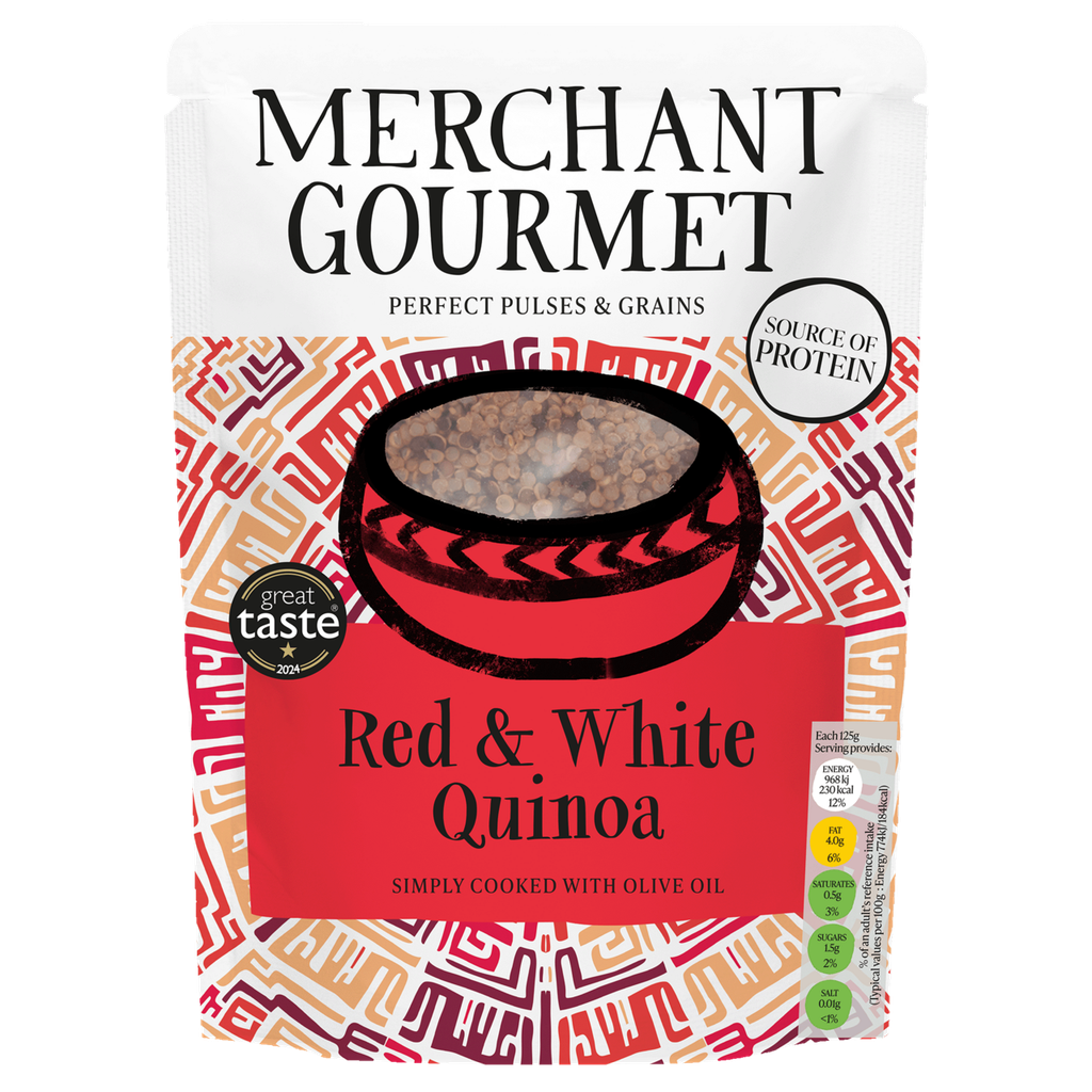 Merchant Gourmet Cooked Grains - Red and White Quinoa X 6 X 250g