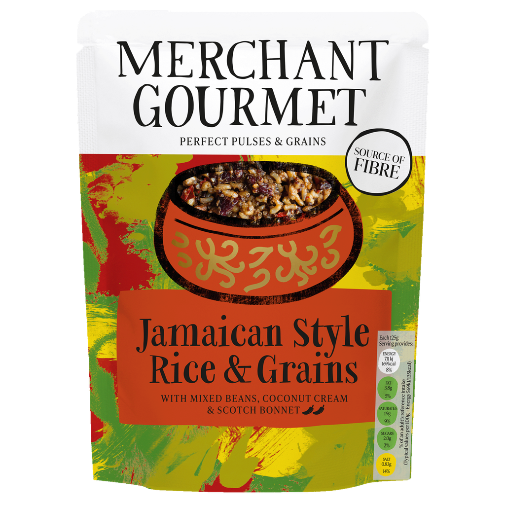 Merchant Gourmet Cooked Grains - Jamaican Style Grains X 6 X 250g