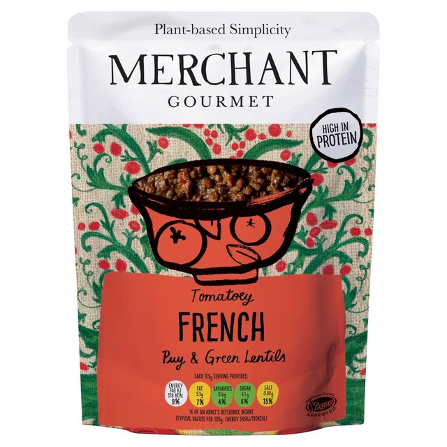 [15% OFF] Merchant Gourmet Cooked Pulses - Tomatoey Lentil French X 6 X 250g