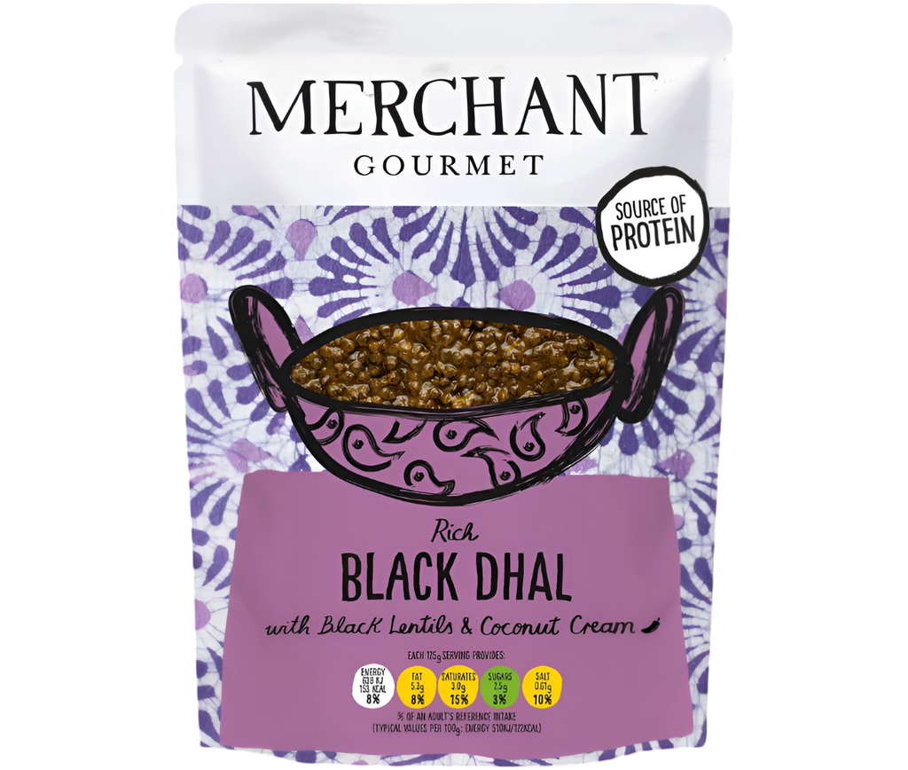 Merchant Gourmet Cooked Pulses - Black Dhal X 6 X 250g