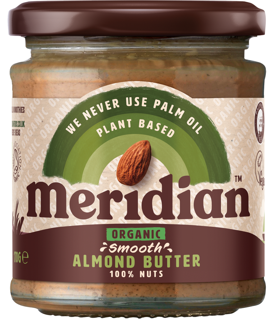 Meridian Organic Almond Butter - SMALL Smooth 100% X 6 X 170g