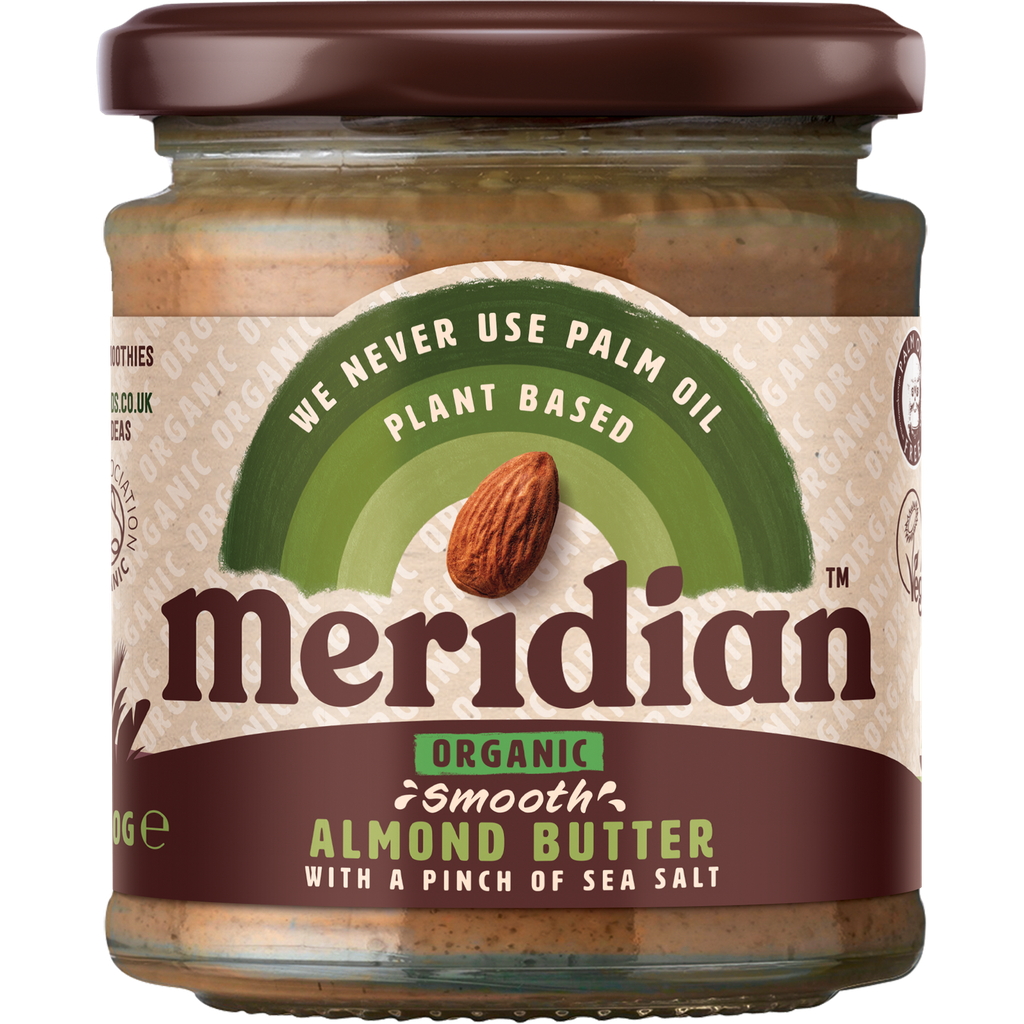 Meridian Organic Almond Butter - SMALL Smooth with Salt X 6 X 170g