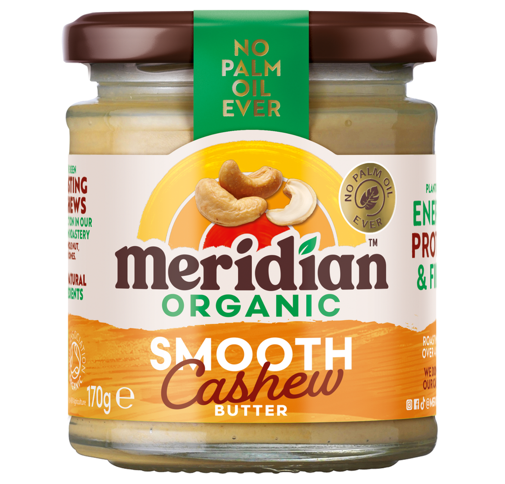 [15% OFF] Meridian Organic Cashew Butter - SMALL Smooth 100% X 6 X 170g