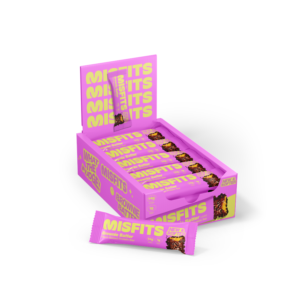 Misfits Vegan Protein Bar - Brownie Batter X 15 X 50g