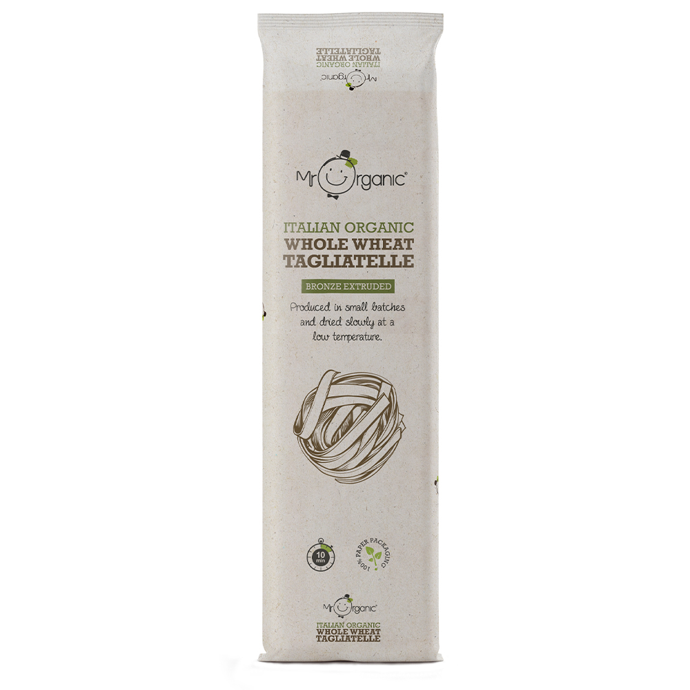 [30% OFF] Mr Organic Italian Pasta - Whole Wheat Tagliatelle X 12 X 500g