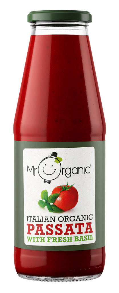 Mr Organic Passata - Basil X 12 X 690g