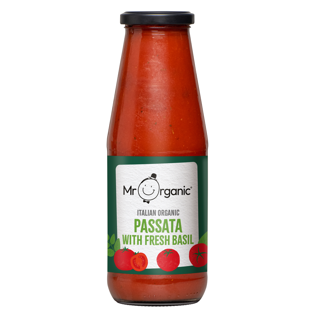 Mr Organic Passata - Basil X 12 X 690g