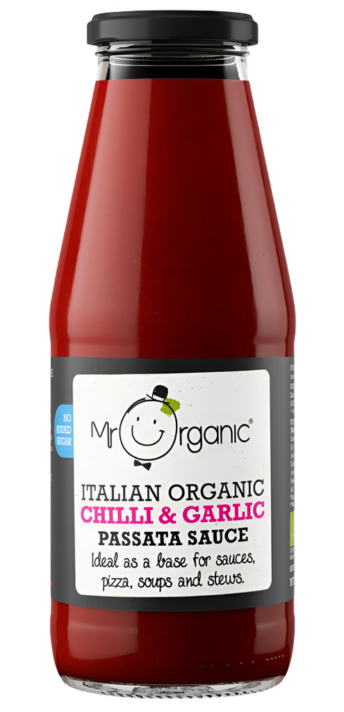Mr Organic Passata - Chilli & Garlic Passata X 6 X 400g