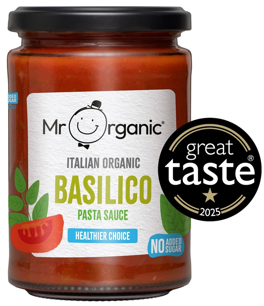 Mr Organic Pasta Sauce - Basilico X 6 X 350g