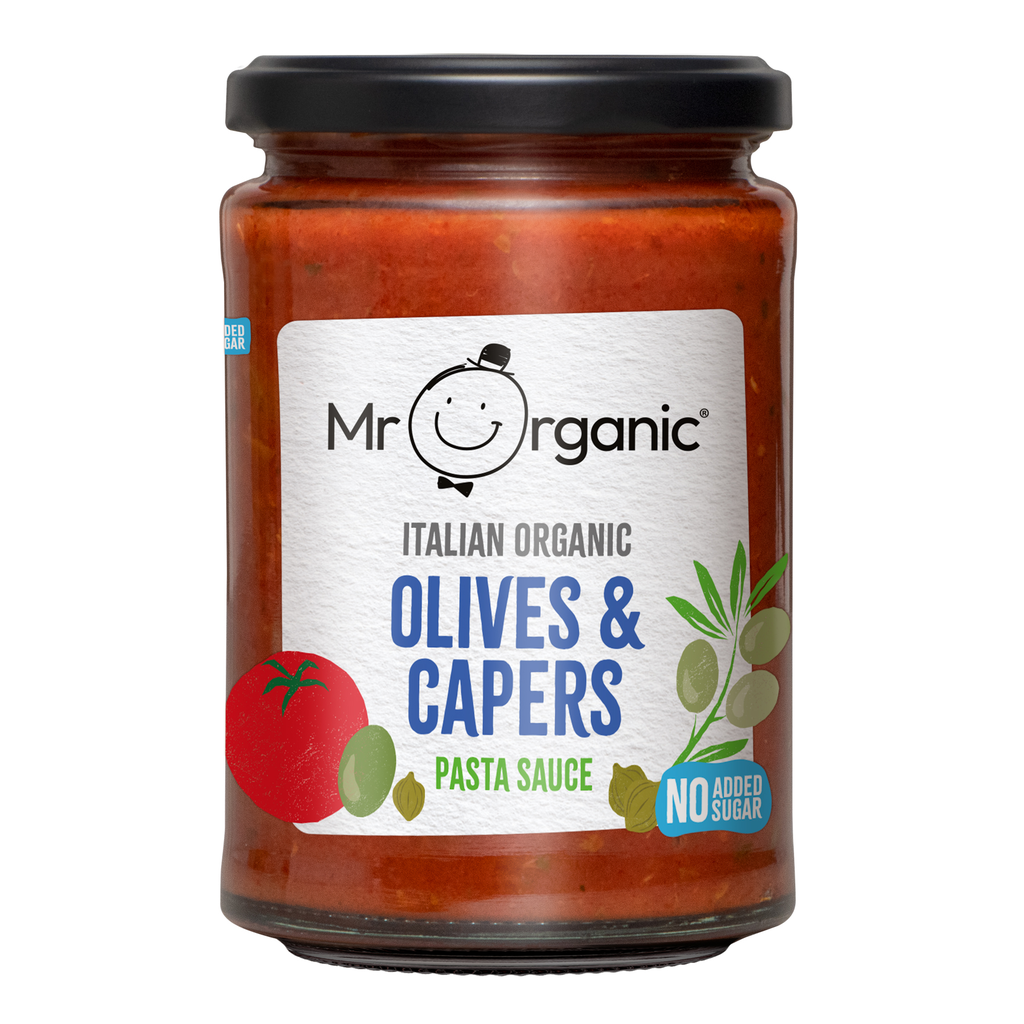 Mr Organic Pasta Sauce - Olives & Capers X 6 X 350g
