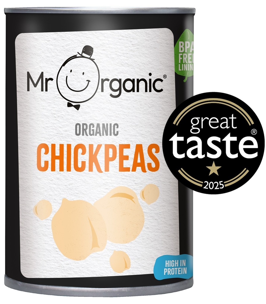 Mr Organic Vegetable & Pulse Cans - Chick Peas X 12 X 400g