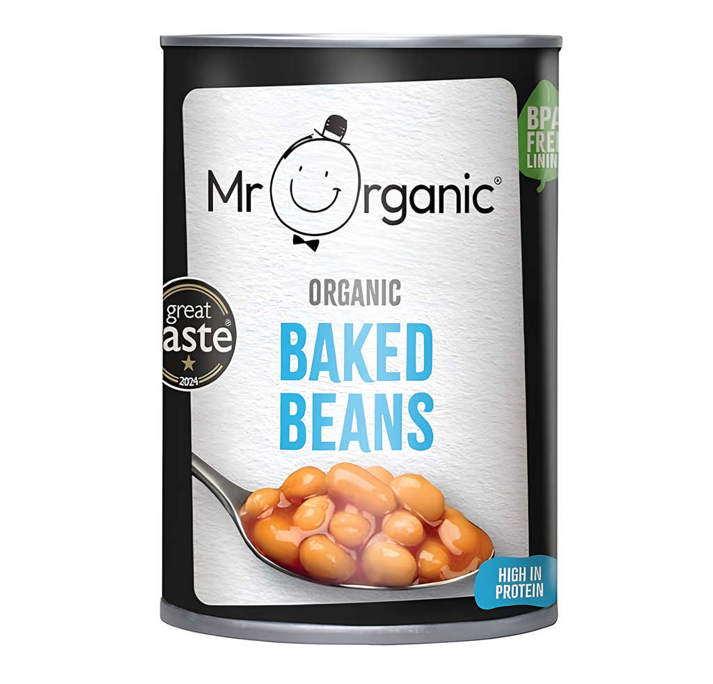 Mr Organic Vegetable & Pulse Cans - Baked Beans X 12 X 400g