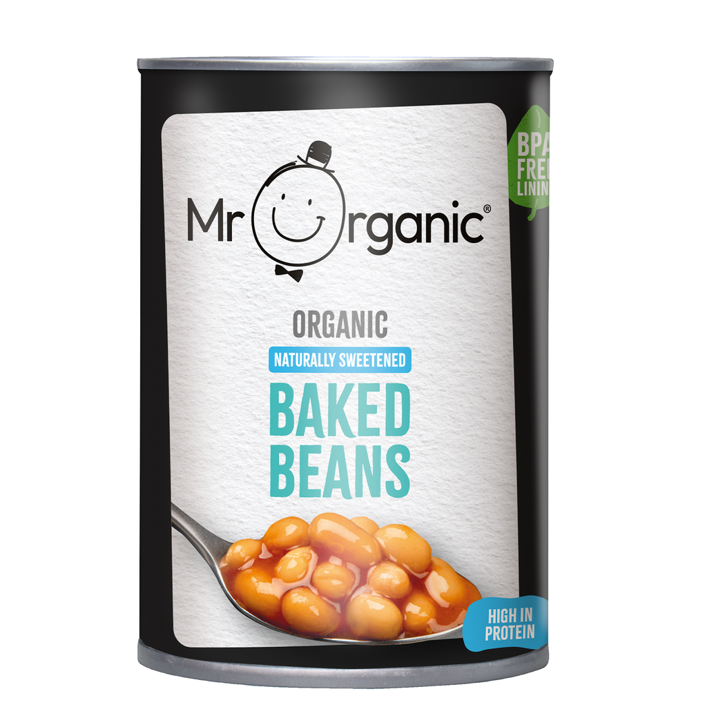 Mr Organic Vegetable Cans - Baked Beans X 12 X 400g