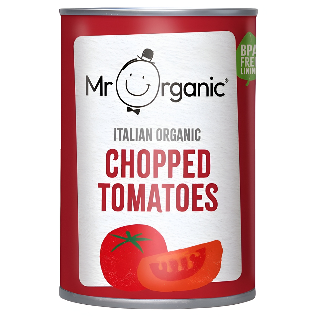 Mr Organic Vegetable Cans - Tomato Chopped X 12 X 400g