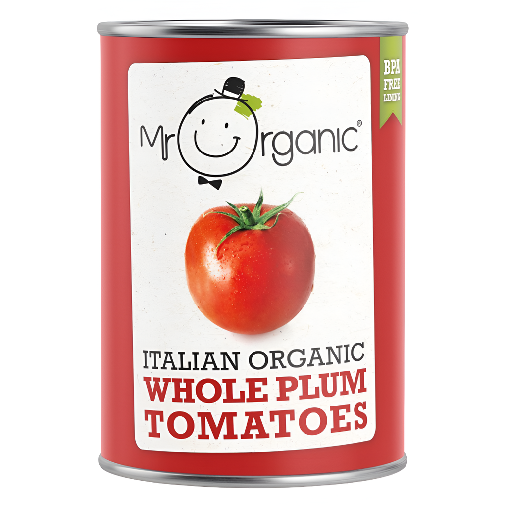 Mr Organic Vegetable Cans - Plum Tomato X 12 X 400g