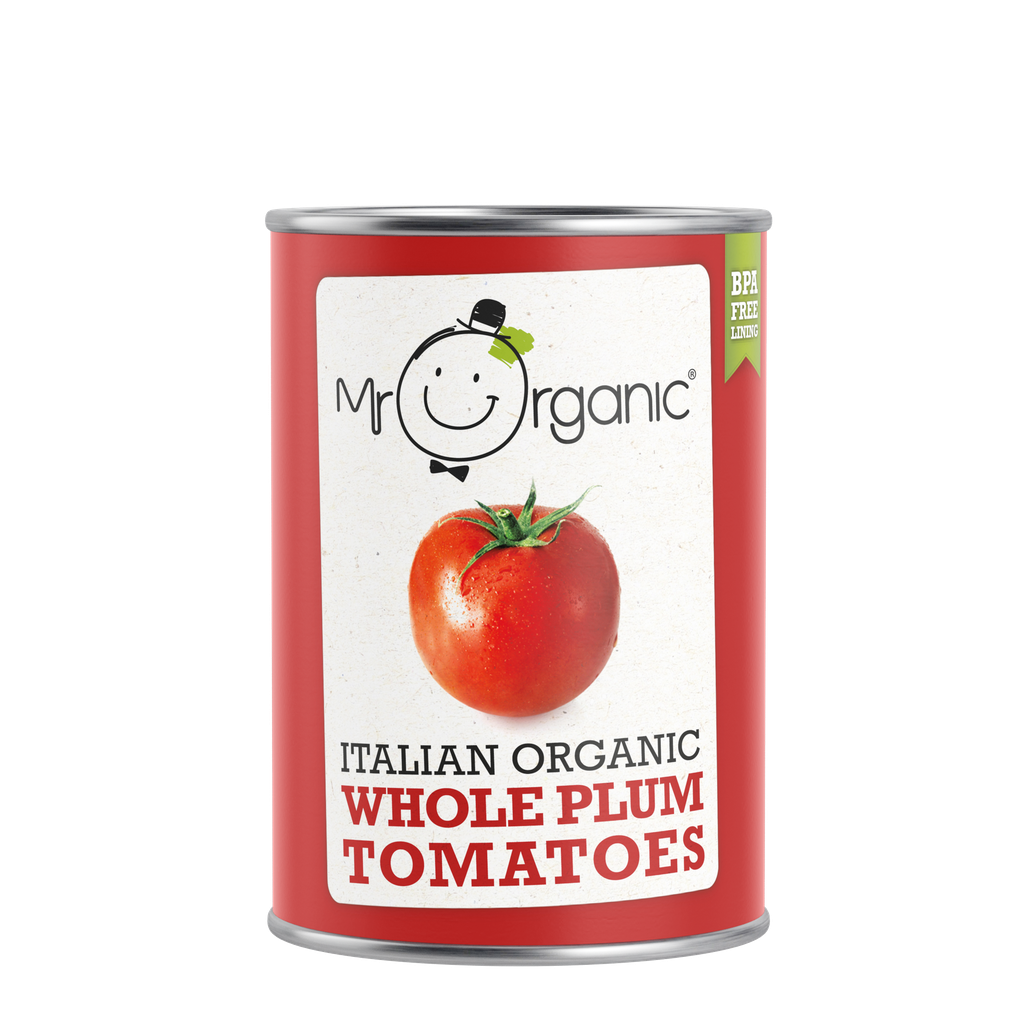 Mr Organic Vegetable Cans - Plum Tomato X 12 X 400g