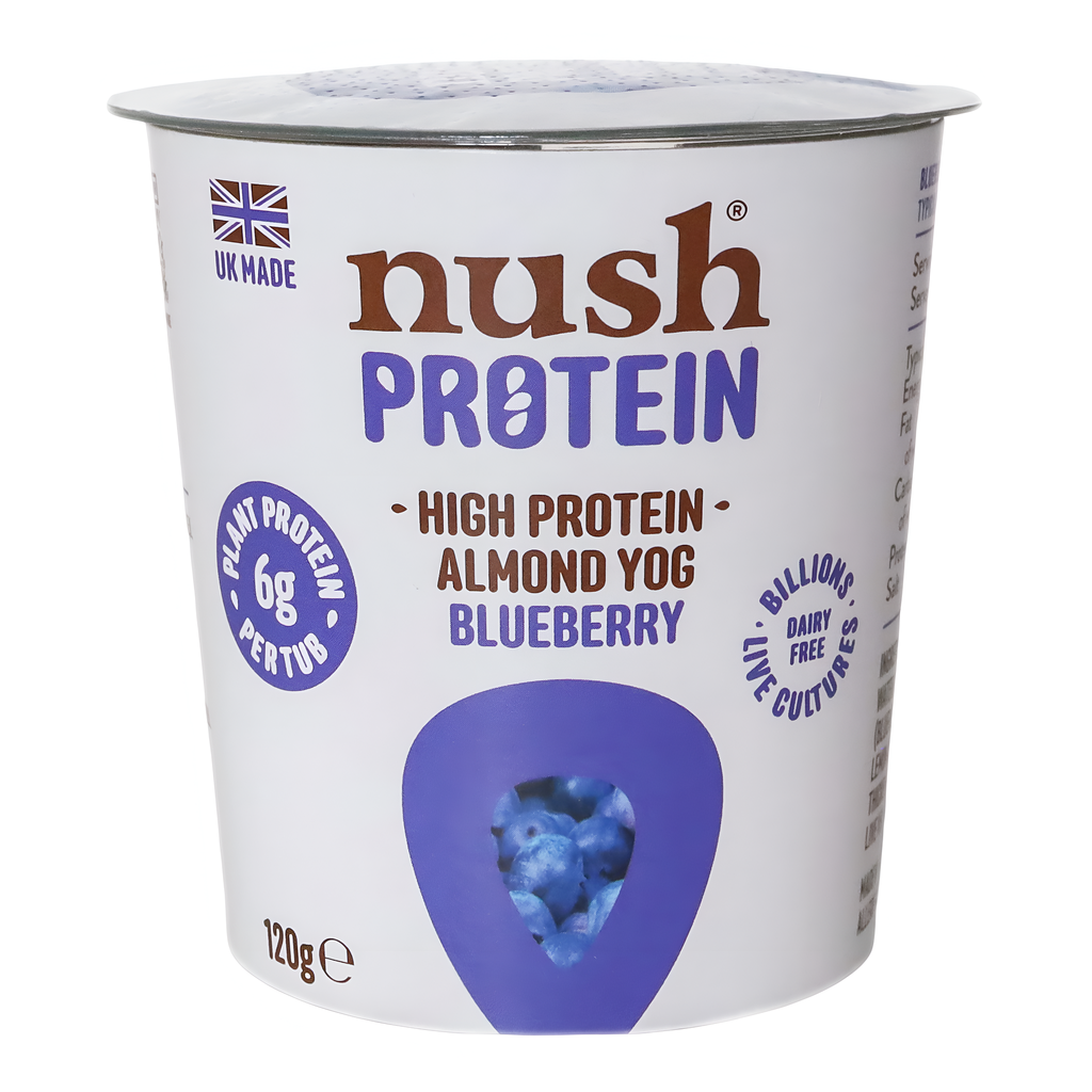 Nush Vegan Almond Yoghurt - SMALL Blueberry 120g