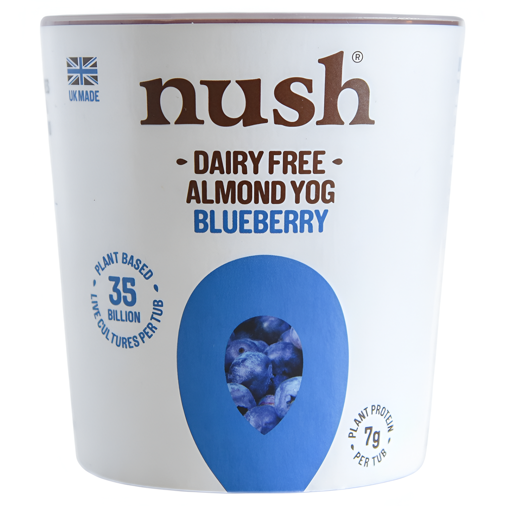 Nush Vegan Almond Yoghurt - LARGE Blueberry 350g