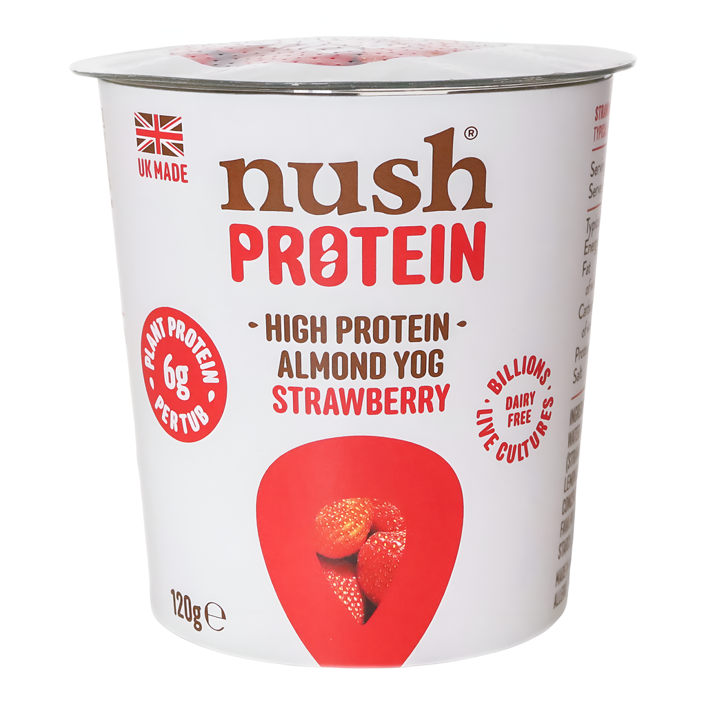 Nush Vegan Almond Yoghurt - SMALL Strawberry 120g