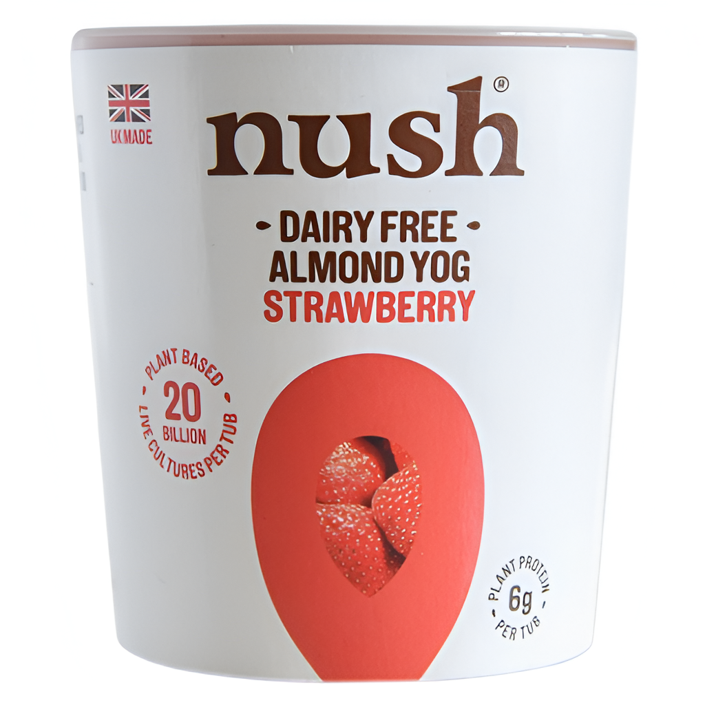 Nush Vegan Almond Yoghurt - LARGE Strawberry 350g