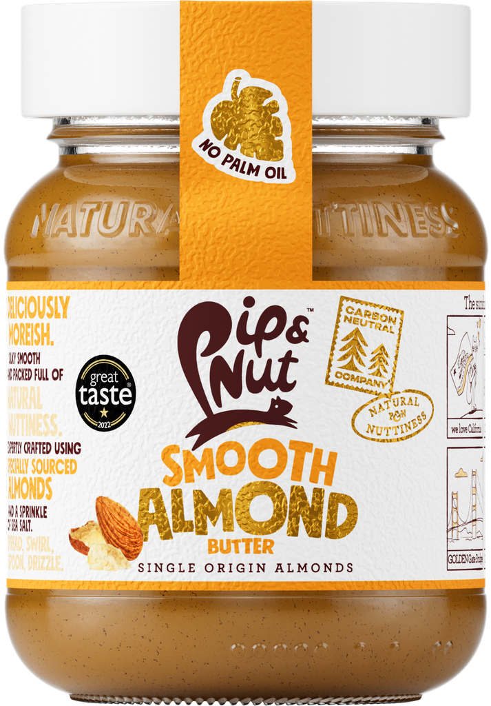 Pip and Nut Almond Butter - SMALL Smooth X 6 X 170g