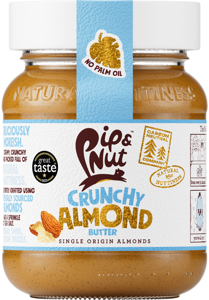 Pip and Nut Almond Butter - SMALL Crunchy X 6 X 170g