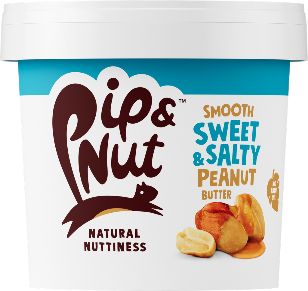 Pip and Nut Peanut Butter - LARGE Sweet and Salty Smooth X 3 X 1kg