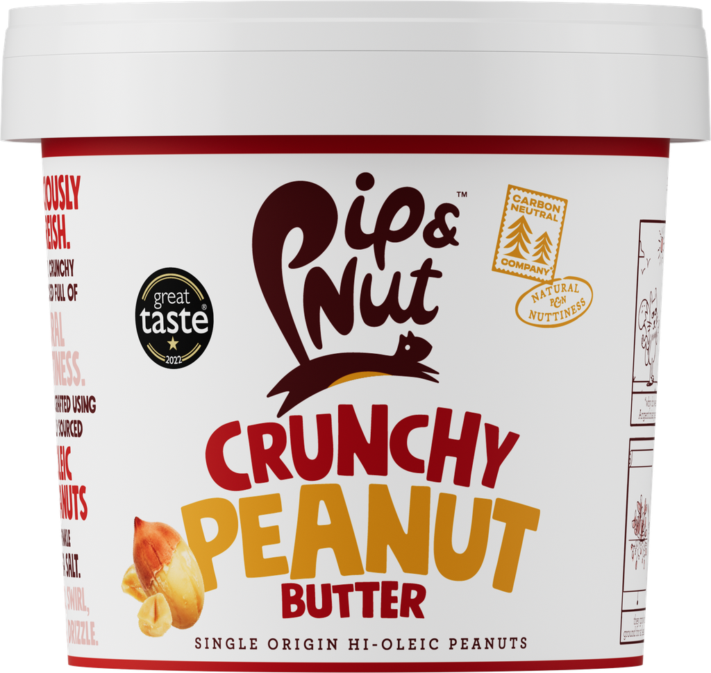 Pip and Nut Peanut Butter - LARGE Crunchy X 3 X 1kg