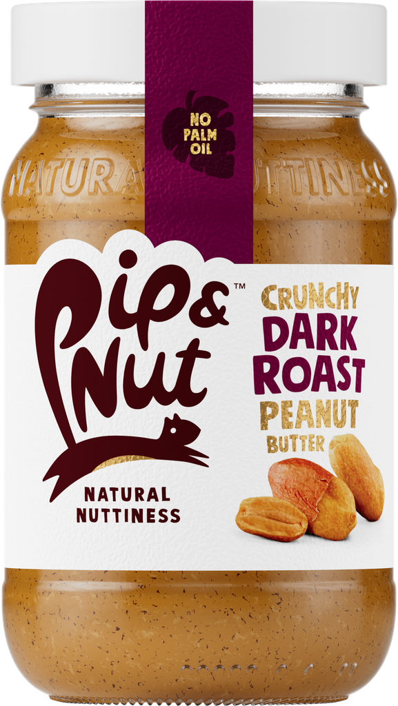 Pip and Nut Peanut Butter - SMALL Dark Roast Crunchy X 6 X 300g
