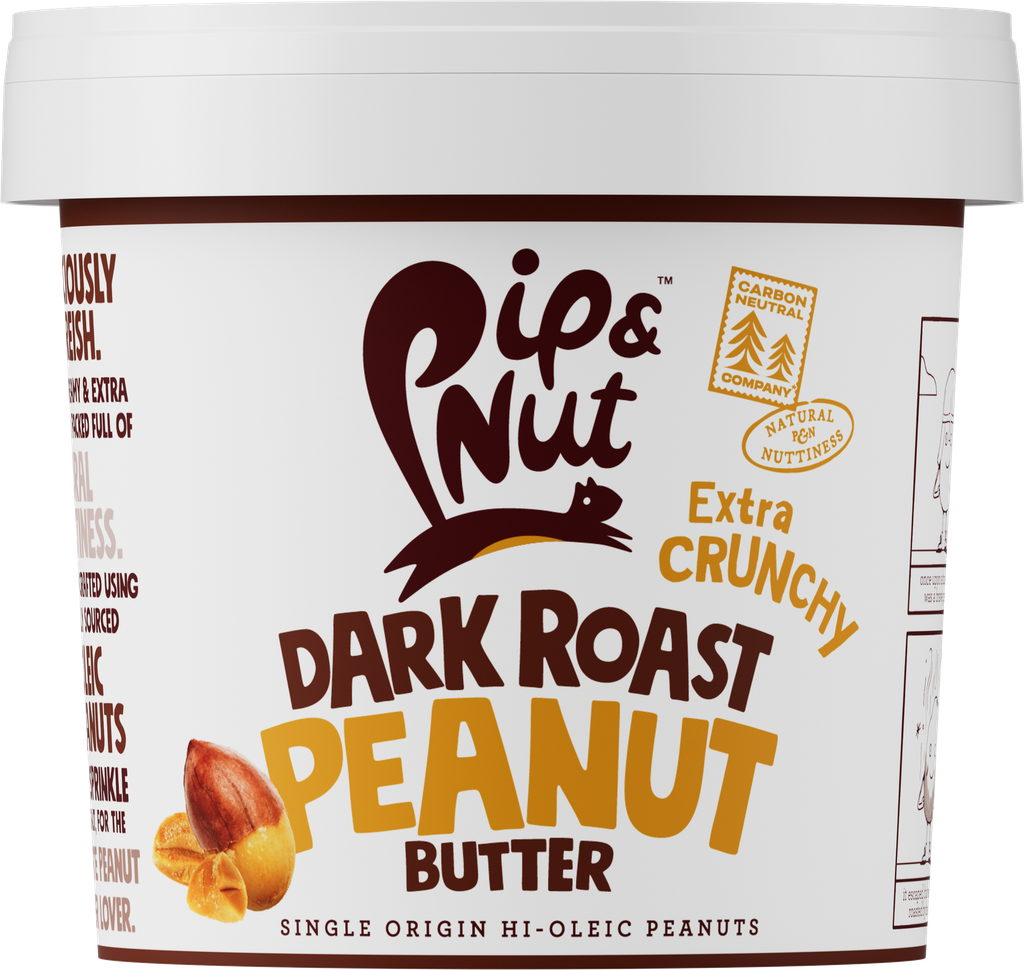 Pip and Nut Peanut Butter - LARGE Dark Roast Crunchy X 3 X 1kg