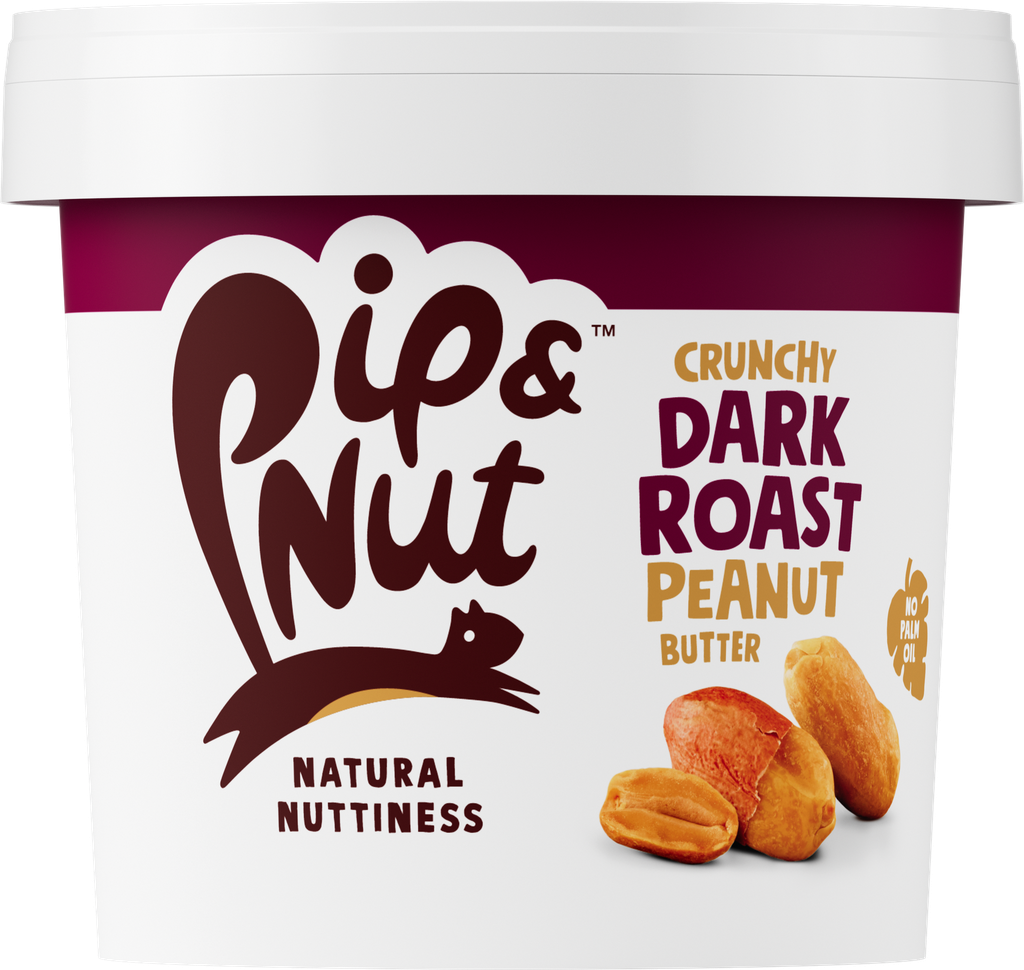 Pip and Nut Peanut Butter - LARGE Dark Roast Crunchy X 3 X 1kg