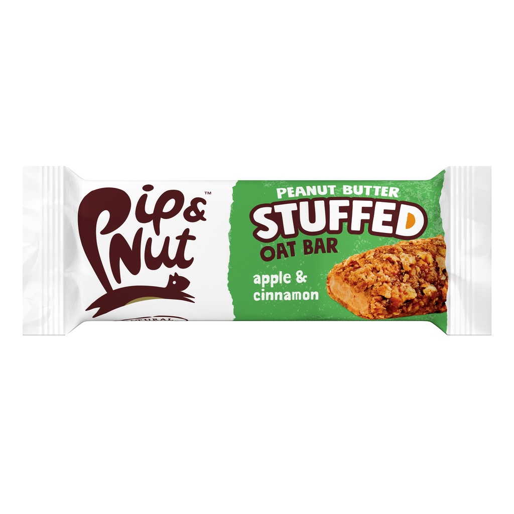 Pip and Nut Peanut Butter Oat Bar - Apple and Cinnamon X 15 X 48g
