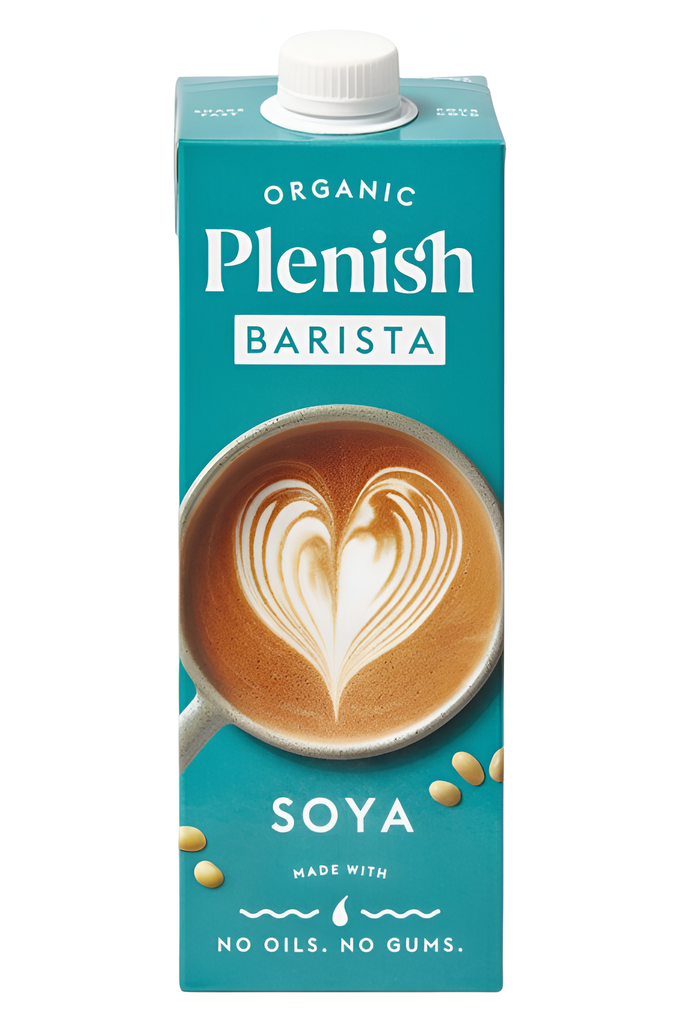 Plenish Organic Plant Based Milk - BARISTA Soya X 6 X 1L