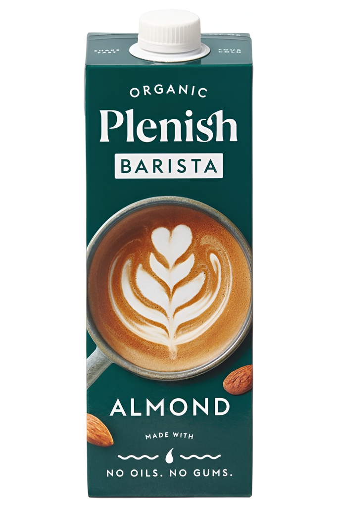 Plenish Organic Plant Based Milk - BARISTA Almond X 6 X 1L