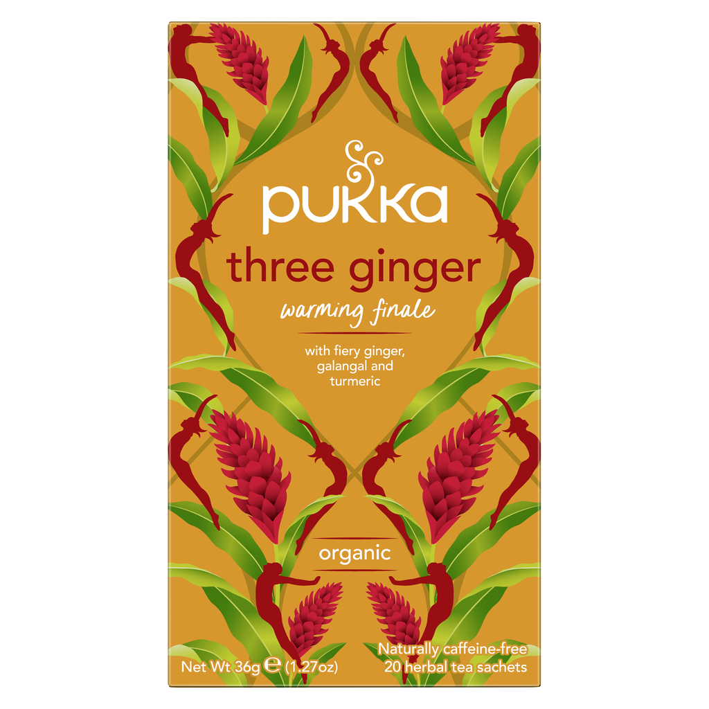 Pukka Organic Teas - Three Ginger X 4 X 20pc