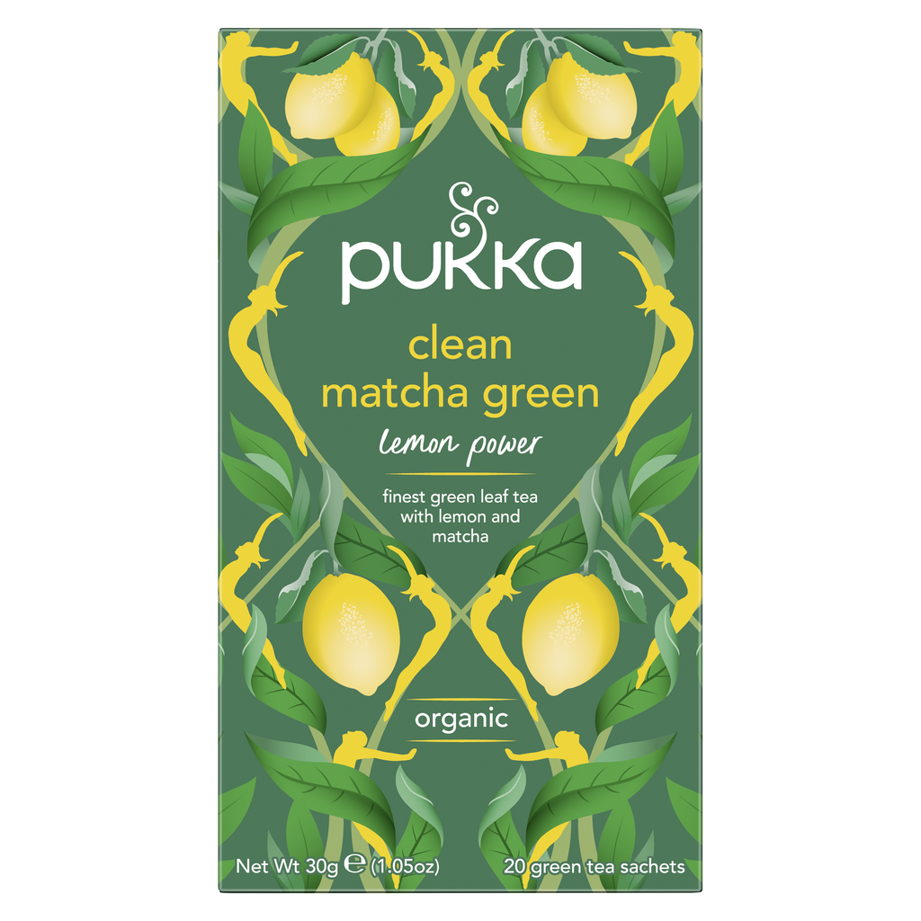 Pukka Organic Teas - Clean Matcha Green X 4 X 20pc