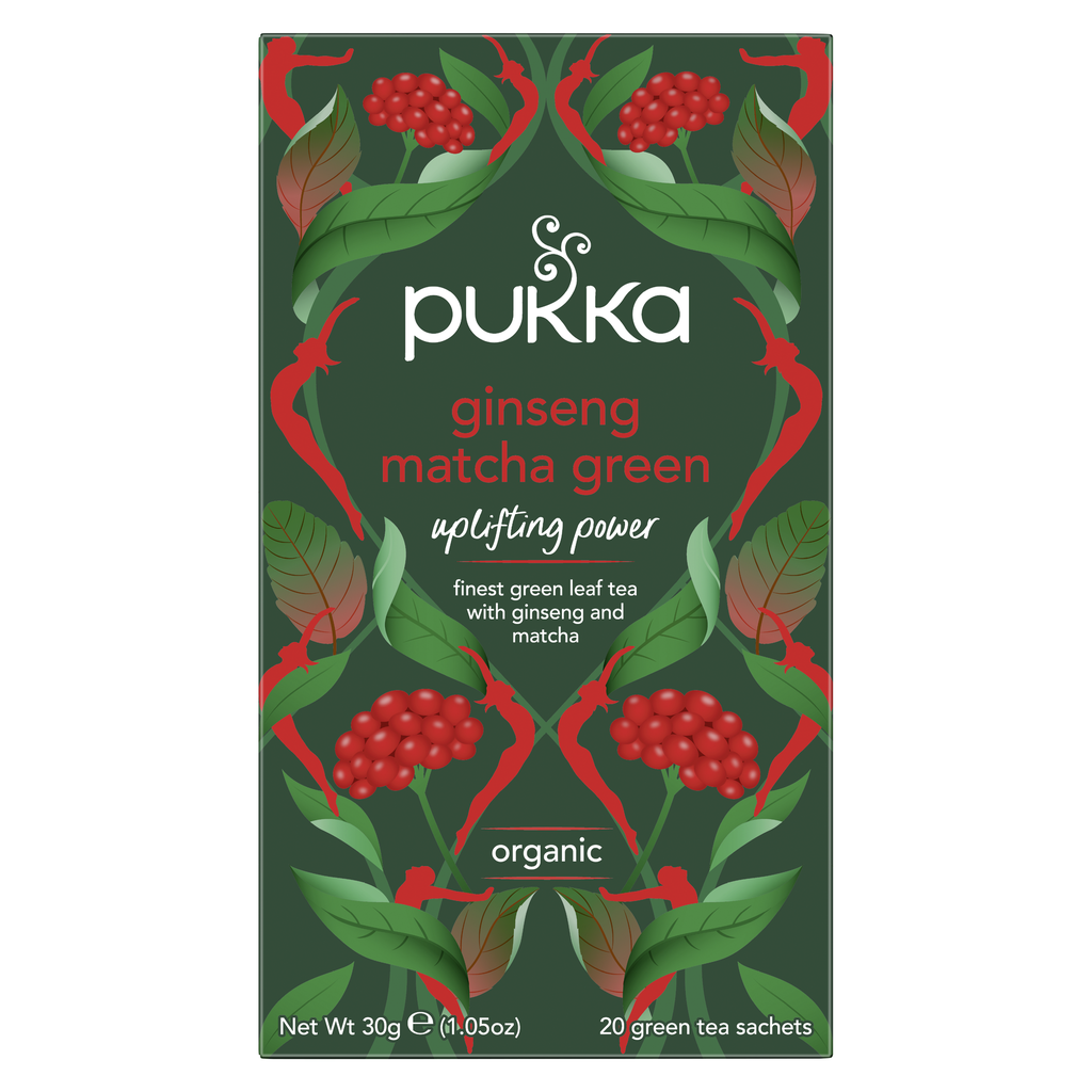 Pukka Organic Teas - Ginseng Matcha Green X 4 X 20pc